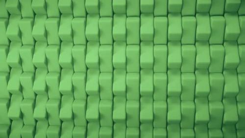 Videohive - Rotating Green Bricks Wall Background - 37492667 - 37492667