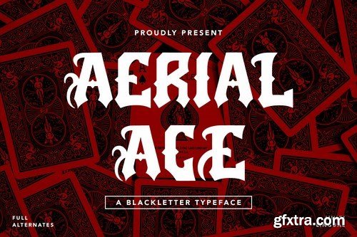AerialAce - Blackletter Typeface Font
