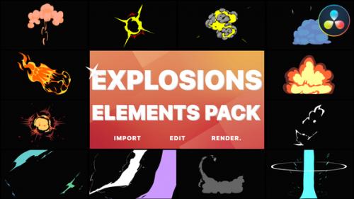 Videohive - Anime Explosion Elements | DaVinci Resolve - 37441726 - 37441726