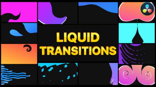Videohive - Liquid Transitions Pack | DaVinci Resolve - 37441855 - 37441855