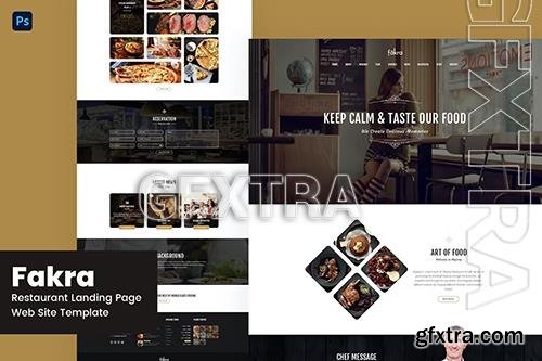 Fakra- Restaurant Landing Page Website Template