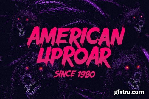 Wolves Vs Monster - Retro Horror Font