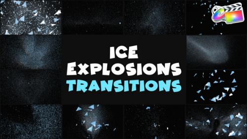 Videohive - Ice Explosions Transitions | FCPX - 37608487 - 37608487