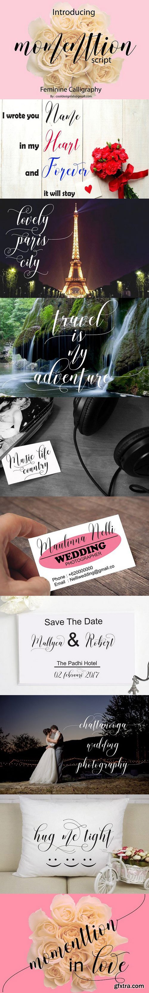Momenttion Script Font Momenttion Script Font