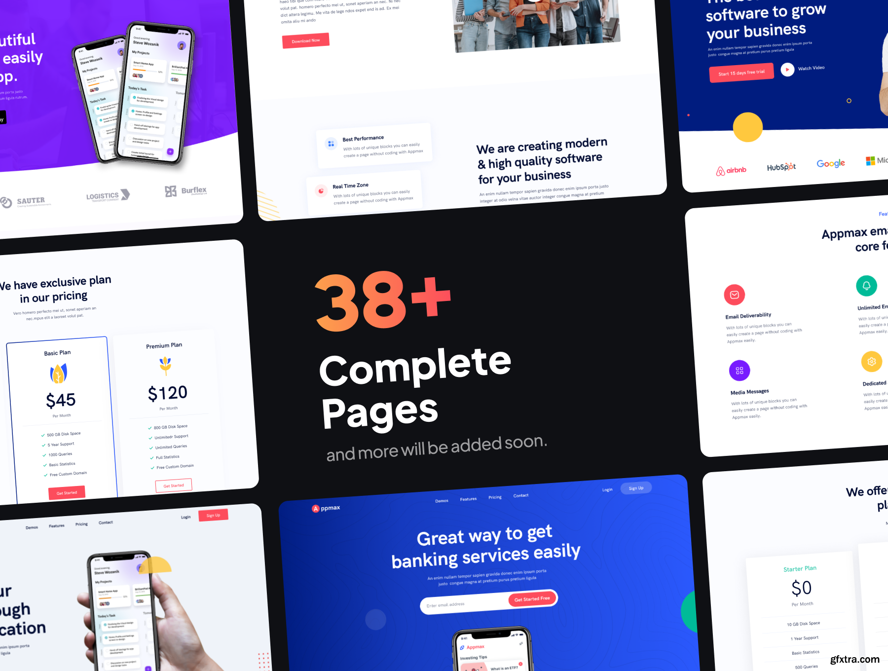 Appmax Bootstrap 5 Landing Templates » GFxtra