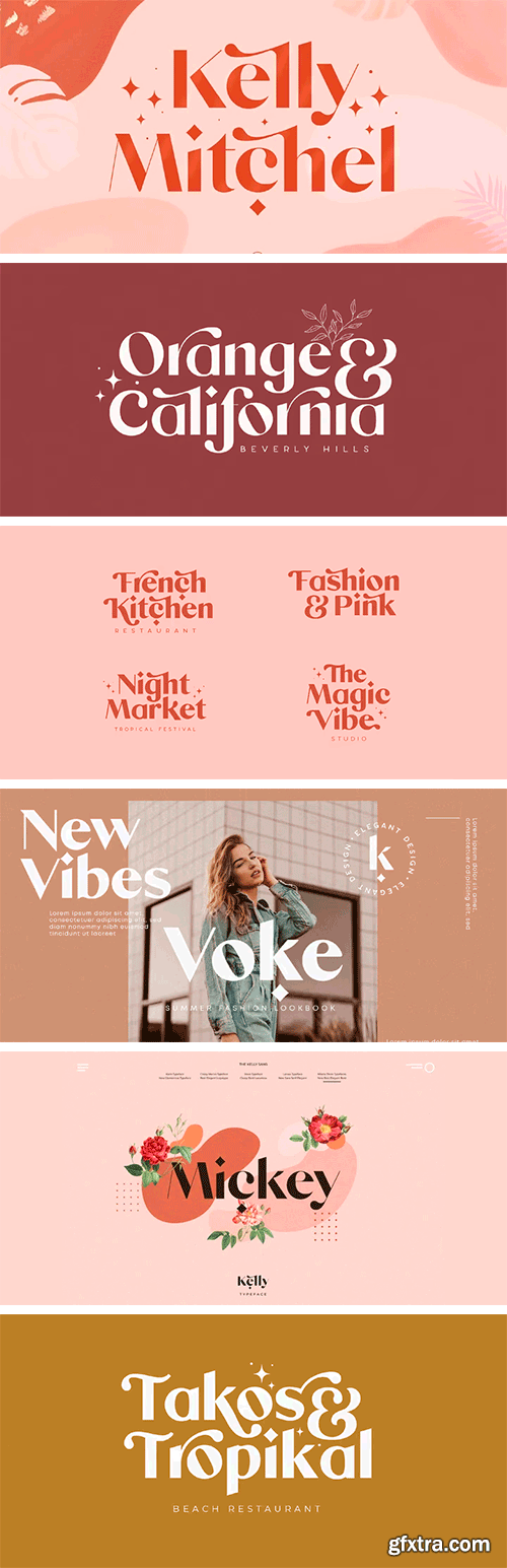 Kelly Font Family Kelly Font Family