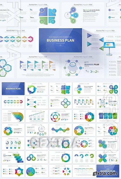 Business Plan - Keynote Infographics Slides 6MDB22U