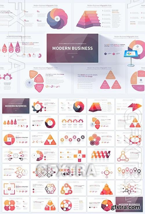 Modern Business - Keynote Infographics Slides R9XLB7X