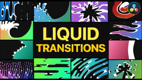 Videohive - Fresh Liquid Transitions | DaVinci Resolve - 37648580 - 37648580