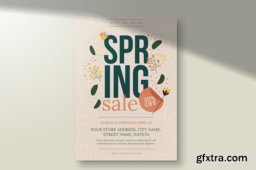 Elegant Spring Sale Flyer Template Ver. 1