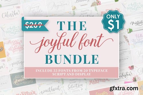 The Joyful Font Bundle 14616617