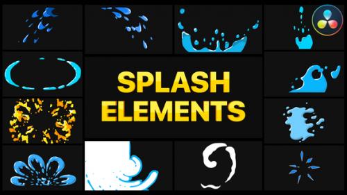 Videohive - Splash Elements | DaVinci Resolve - 37724434 - 37724434