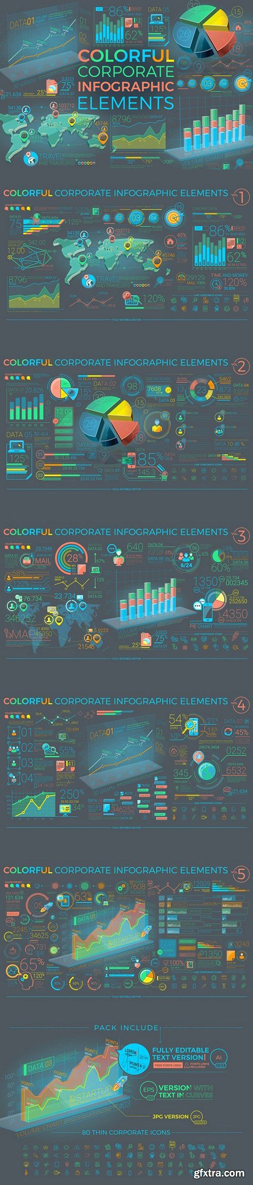 Colorful Corporate Infographics 1169317