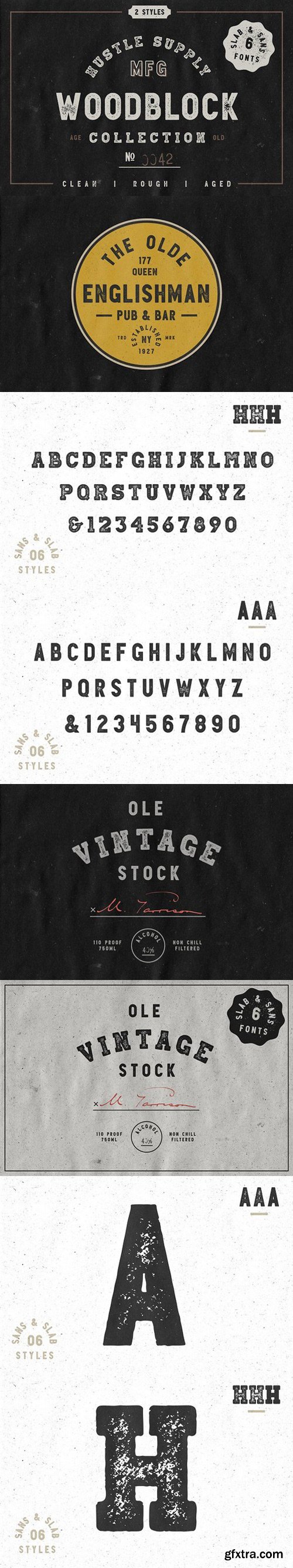 Woodblock Collection - Sans Slab