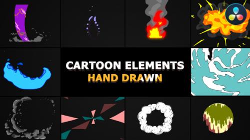 Videohive - Cartoon Elements Pack | DaVinci Resolve - 37738380 - 37738380