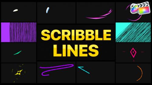 Videohive - Scribble Lines | FCPX - 37317651 - 37317651