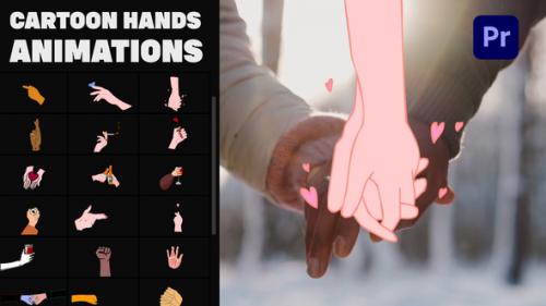 Videohive - Cartoon Hands Stickers for Premiere Pro - 37606428 - 37606428