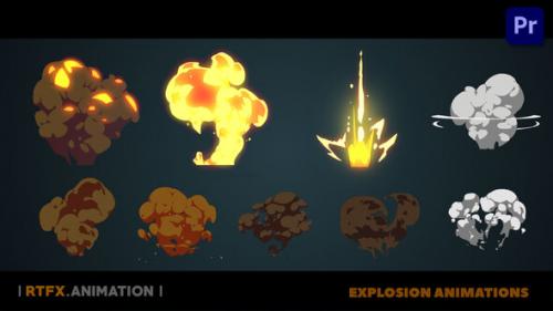 Videohive - Cartoon Flash 2D FX explosions [Premiere Pro] - 37739913 - 37739913
