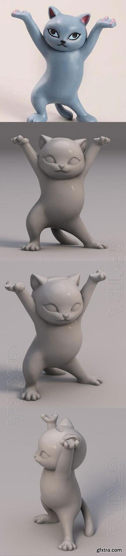 3D Print Models Cat Pen Holder