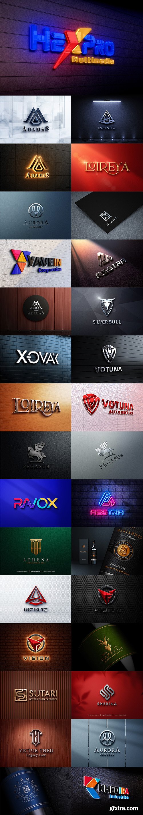 Luxury logo mockup