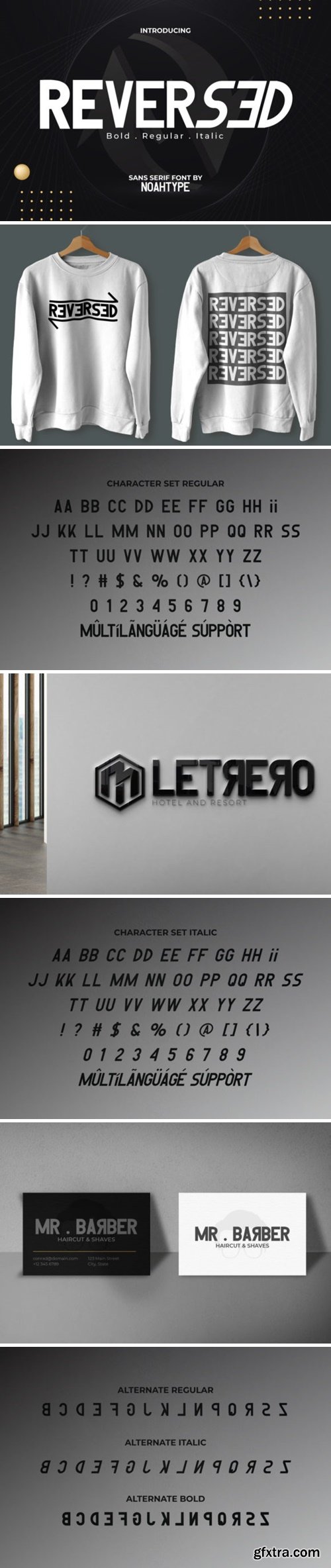 Reversed Font