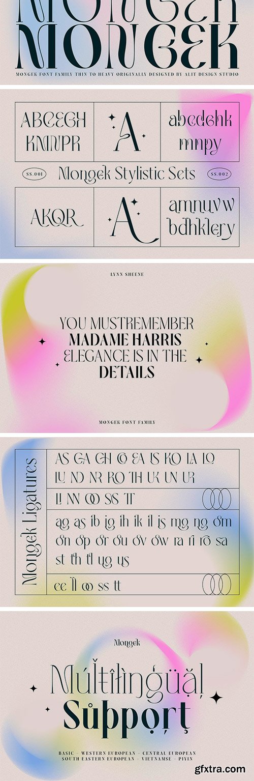 Mongek Typeface Mongek Typeface