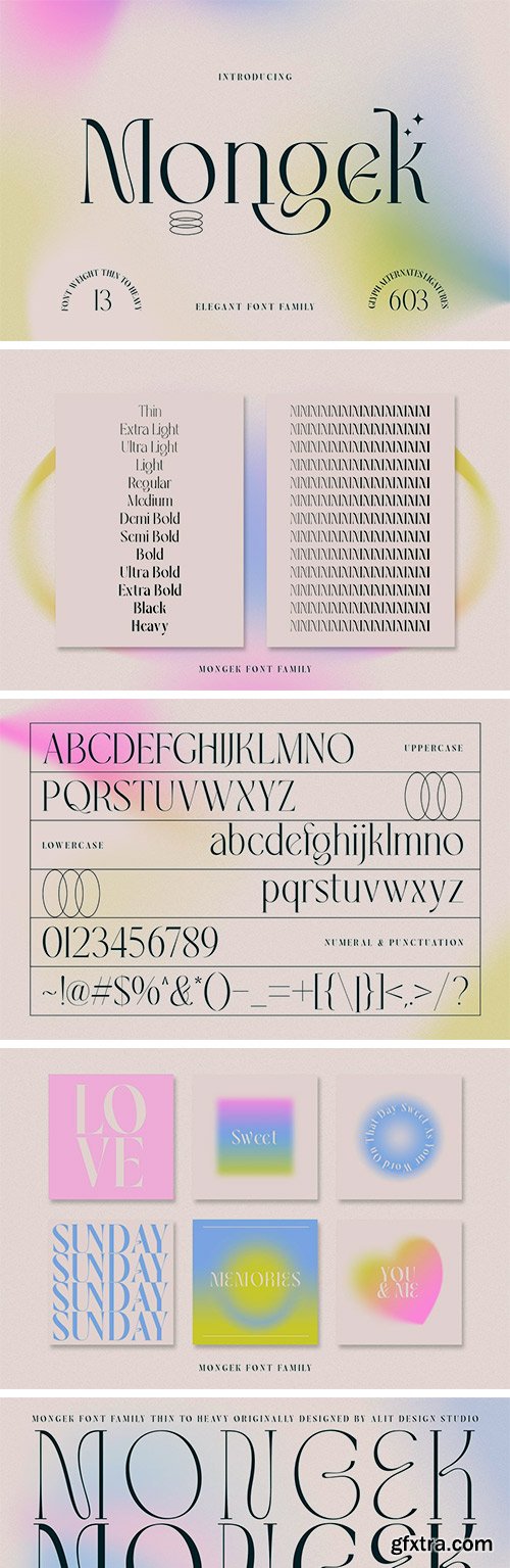 Mongek Typeface Mongek Typeface