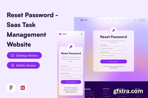 Reset Password - Saas Task Management Website GCJBEEL