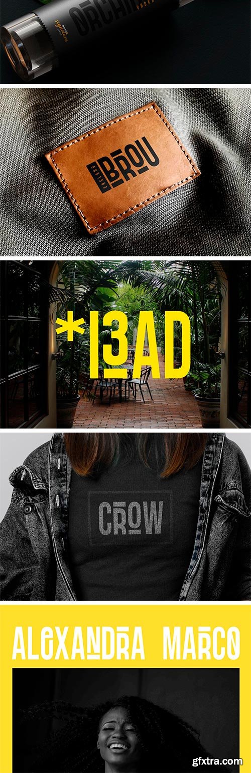 Blandit - Display & Logo Font Family Blandit - Display & Logo Font Family