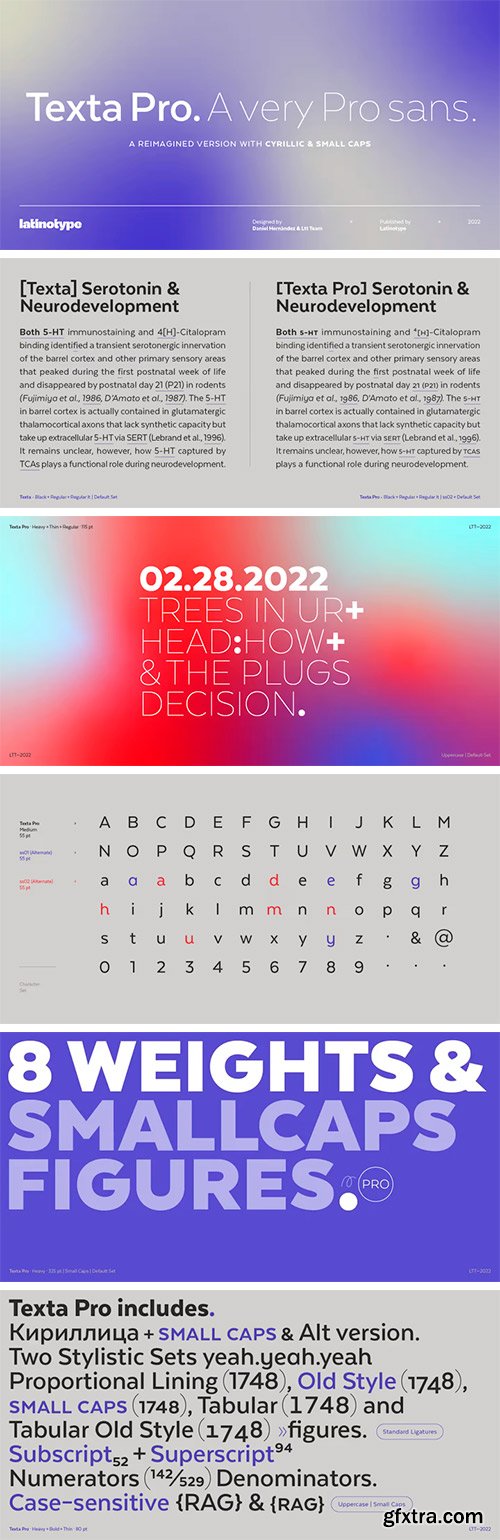 Texta Pro Font Family Texta Pro Font Family