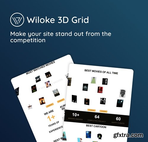 CodeCanyon - Wiloke 3D Grid Addon v1.0 -  for Elementor 37883740