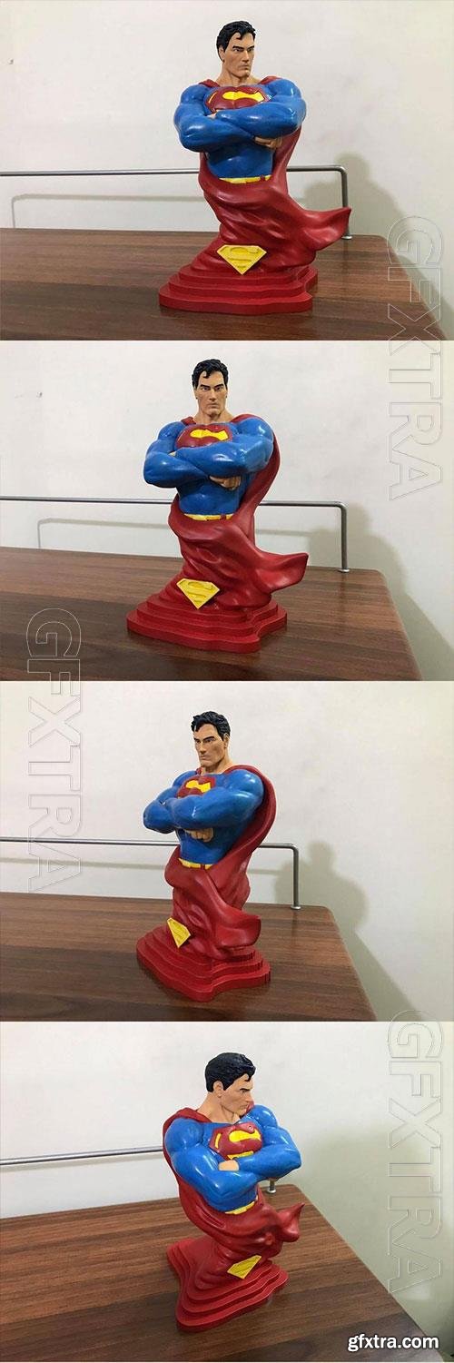 Superman Bust 3D Print Model 