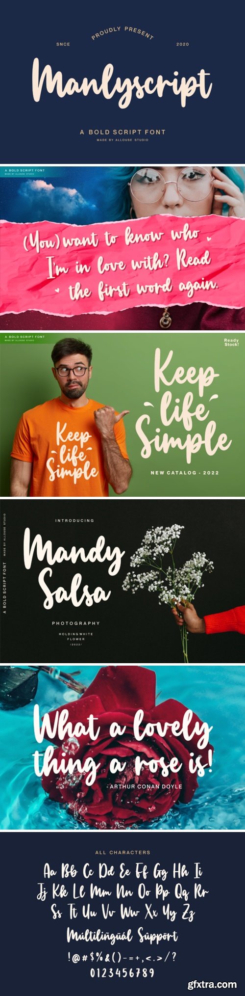 Manlyscript Font