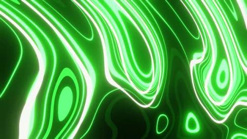 Videohive - Green Bubble Lines Background Vj Loop HD - 37834616 - 37834616