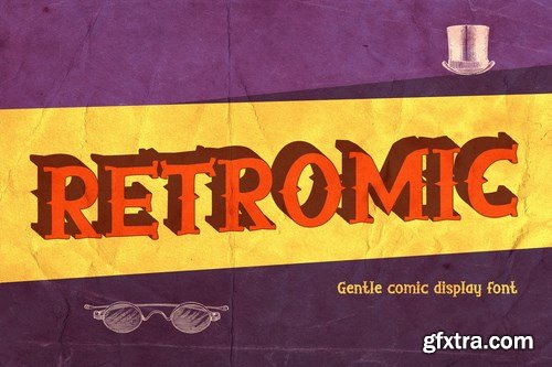RETROMIC - Gentle Comic Display Font