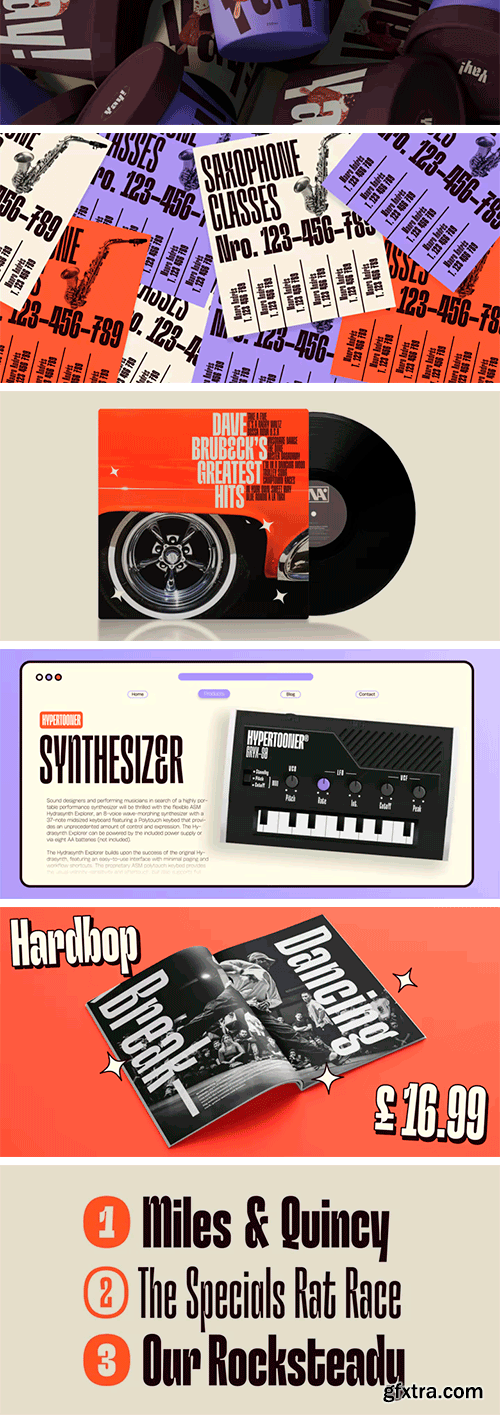 Hardbop Font Family Hardbop Font Family