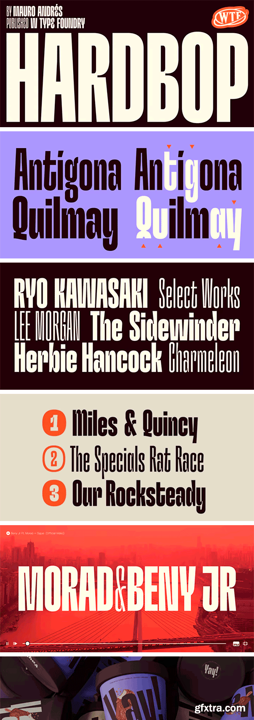 Hardbop Font Family Hardbop Font Family