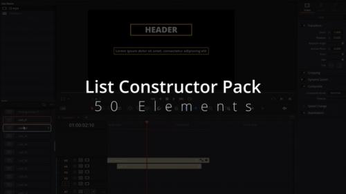 Videohive - List Constructor Pack - 37778974 - 37778974