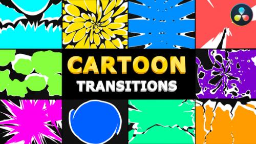 Videohive - Cartoon Transitions | DaVinci Resolve - 37799878 - 37799878