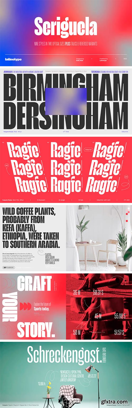 Seriguela Font Family Seriguela Font Family