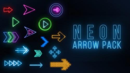 Videohive - Neon Arrow Pack - 37866070 - 37866070