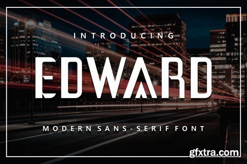 Edward modern sans serif font