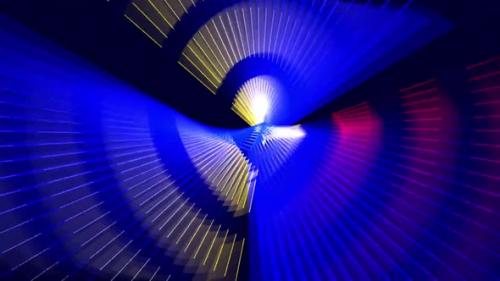 Videohive - Colorful Neon Lines Lights Are Moving - 37408625 - 37408625