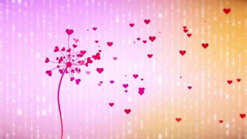 Videohive - Abstract Romantic Red Hearts Are Moving - 37446139 - 37446139