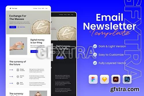 Crypto Email Newsletter Template AHD8QEQ