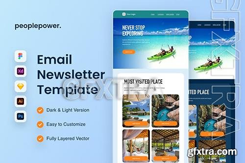Travel & Vacation Email Newsletter Template Q3PCQP7
