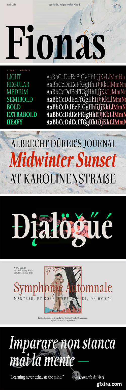 Fionas Font Family Fionas Font Family