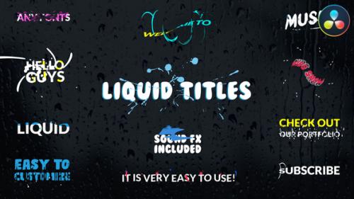 Videohive - Liquid Titles | DaVinci Resolve - 37391503 - 37391503