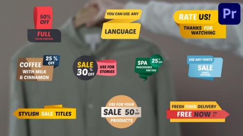 Videohive - Stylish Sale Titles for Premiere Pro - 38004946 - 38004946