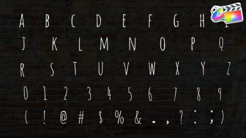 Videohive - Hand-Drawn Scribble Alphabet | FCPX - 38048471 - 38048471